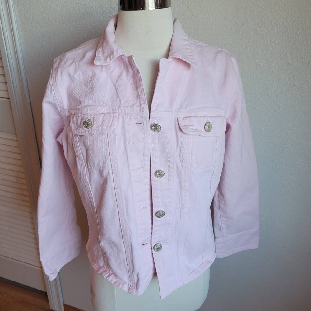 CAbi Light Pink Jean Jacket